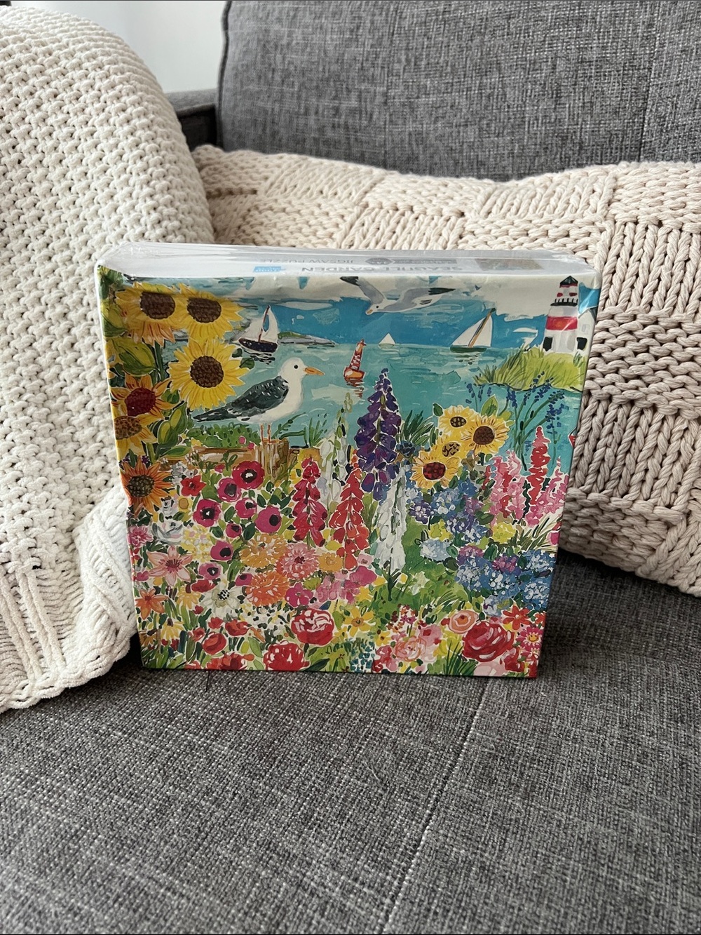 Coastal Floral Jigsaw Puzzle - Multicolor